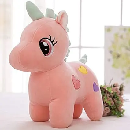 HUG 'n' FEEL Unicorn Soft Toy | Pink Plush Toy for Kids | Ultra-Soft Huggable Unicorn | Birthday & Gift Toy for Girls